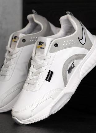 Мужская спортивная обувь, отличные кроссовки nike white