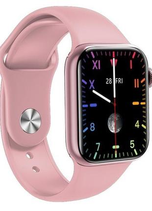 Smart watch series 6 m16 plus , 44mm aluminium, голосовой вызов pink1 фото
