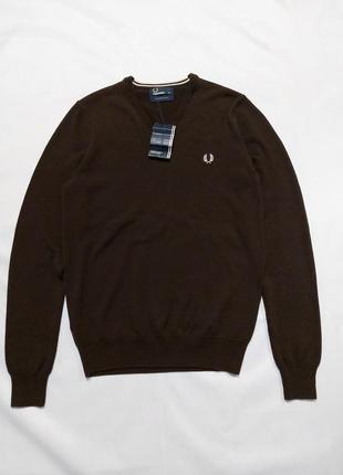 Новий джемпер fred perry classic v neck wool sweater