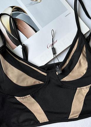 Топ в стиле mugler от zafron