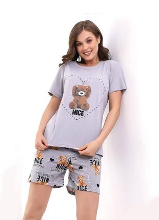 Пижама шорты и футболка m2021 s