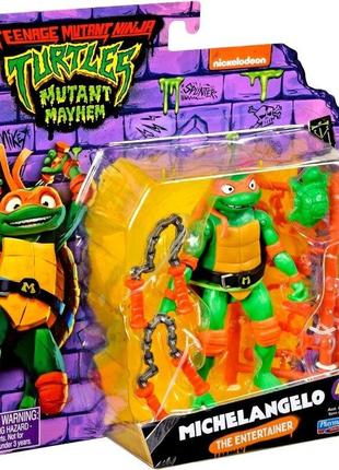 Черепашки ниндзя микеланджело teenage mutant ninja turters mutant mayhem michelangelo оригинал5 фото