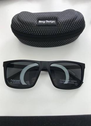 Мужские солнцезащитные очки c поляризацией porsche design polarized порше полароид поликарбонат с вставками2 фото