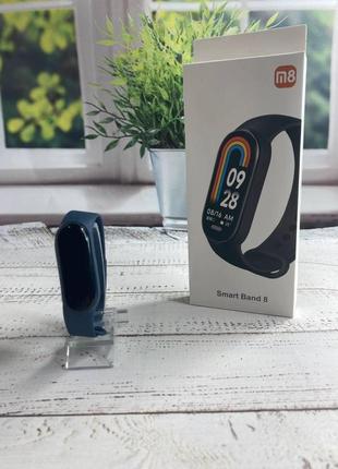 Фітнес трекер smart band м8 смарт годинник light blue2 фото