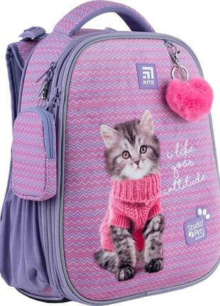 Рюкзак шкільний каркасний kite education studio pets sp24-531m