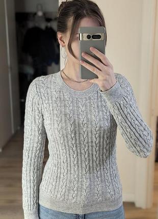 Сірий джемпер h&m 2