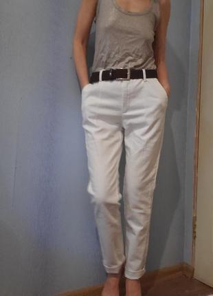 Белые брюки летние zara вьетнам2 фото