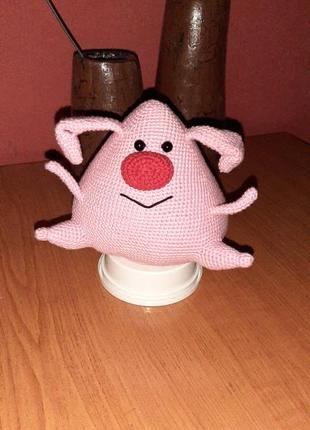 Игрушка вязаная "порося жорик"