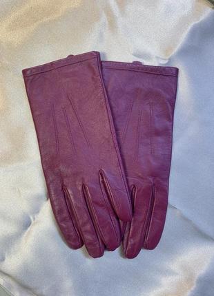 Шкіряні жіночі рукавички2 фото