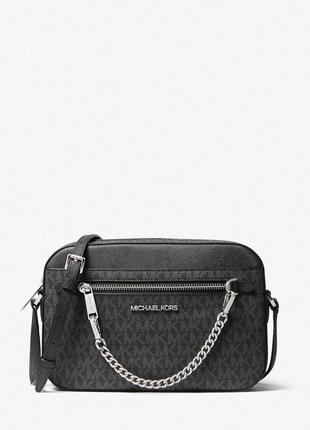 Сумка michael kors jet set large logo rossbode bad