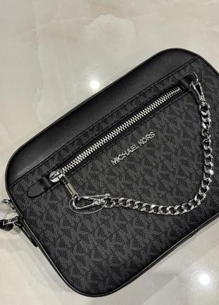 Сумка michael kors jet set large logo rossbode bad3 фото