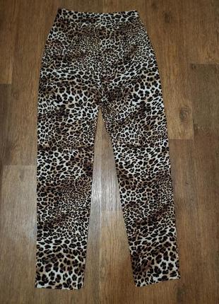 Брюки животный принт леопард fashion union лео5 фото