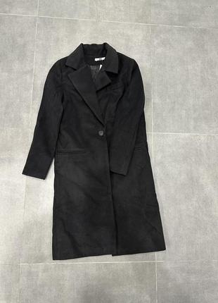 Жіноче демісезонне кашемірове пальто чорне 42-44 (s) розмір тільки!2 фото