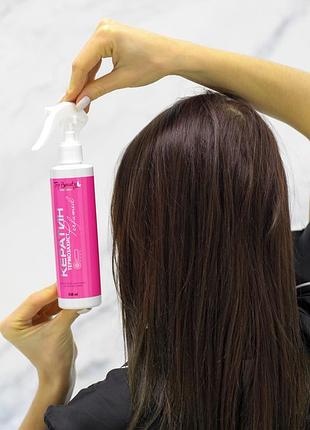 Термозахист для волосся кератин perfumed top beauty 250 мл
