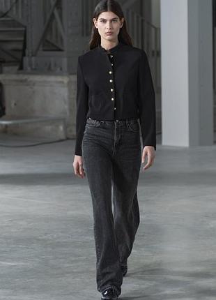 Джинсы zara wide leg новая коллекция