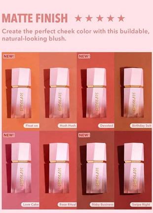 Жидкие румяна color bloom liquid blush sheglam9 фото