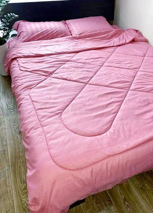 Постельное белье с летним одеялом страйп сатин евро  размер 200×230 см8 фото