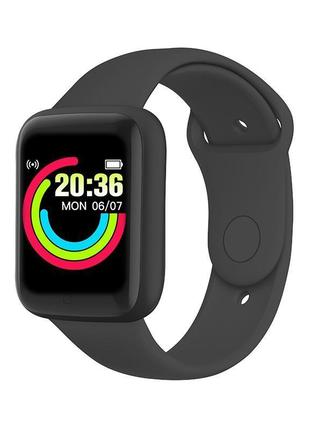 Смарт-часы smart watch y68s шагомер подсчет калорий цветной экран black