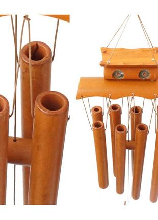 Бамбуковый колокольчик фен шуй, колокольчик 8 трубочек , музыка ветра