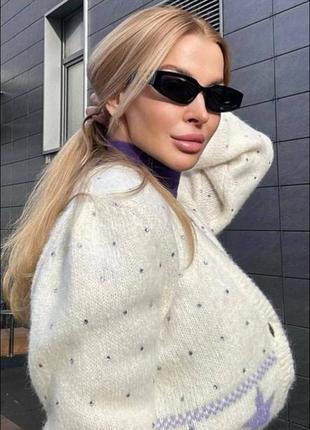 Очки солнцезащитные черные брендовые а стиле celine