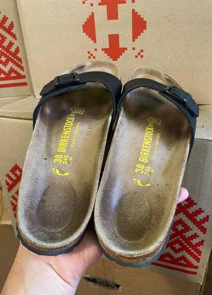 Жіночі шкіряні тапки , шльопанці birkenstock4 фото