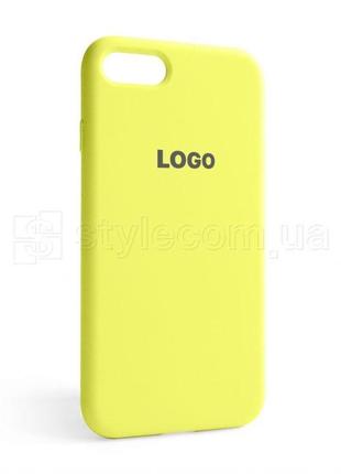 Чехол full silicone case для apple iphone 7, 8, se 2020 flash lime (41)