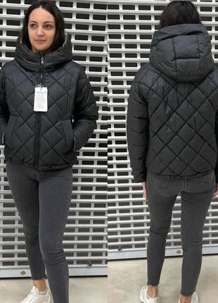 Жіноча весняна стьобана двохстороння куртка,женская короткая стёганая  двухстороняя короткая куртка3 фото