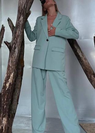 Стильный базовый костюм брючный классика 👍 цена5 фото