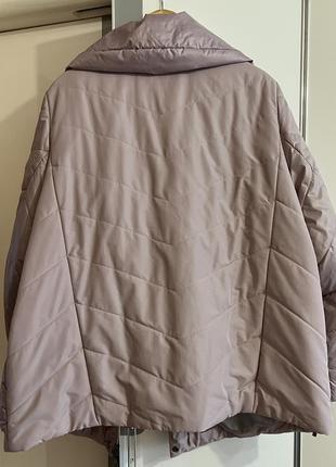Женская теплая демисезонная куртка большого размера батал5 фото