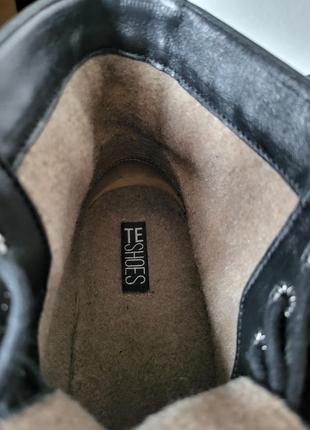 Кожаные ботинки teshoes5 фото