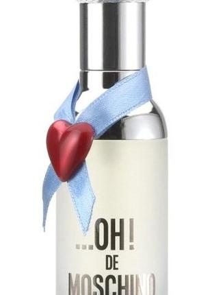 Moschino oh! de moschino остаток 50 мл edt (флакон 75 мл) древесные, цветочные оригинал