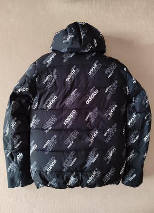 Стильная мужская зимняя куртка adidas с капюшоном (м)2 фото