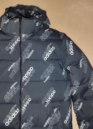 Стильная мужская зимняя куртка adidas с капюшоном (м)3 фото