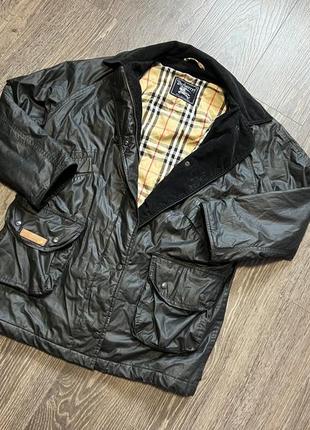 Курточка ваксованная burberrys waxed jacket vintage1 фото