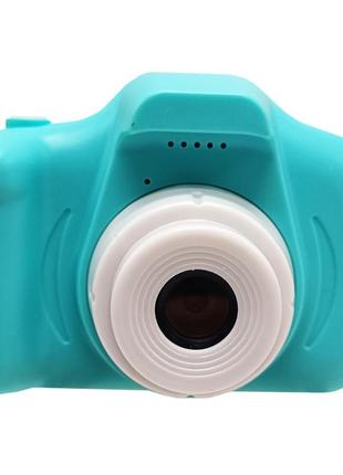Дитячий іграшковий фотоапарат x2 відео, фото (зелений)
