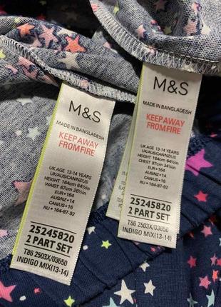 Marks & spenser пижама из чистого хлопка на девочку9 фото