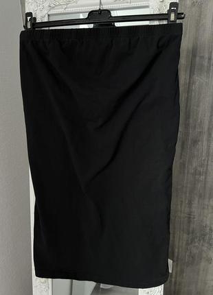 Юбка h&m однотонная черная хлопковая юбка для беременных юбка карандаш для беременных мини юбка до колен