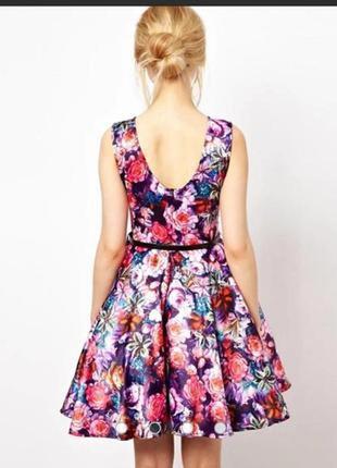 Нарядное романтичное платье 3d цветочный принт2 фото