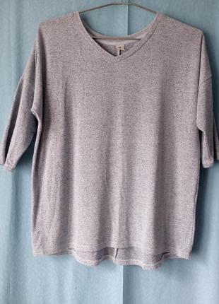 Кофтинка трикотажна зі спущеними плечами, джемпер 17&co, l