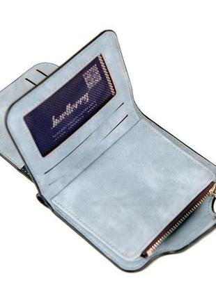 Портмоне кошелек baellerry forever mini n2346, небольшой женский кошелек в подарок. цвет: голубой3 фото