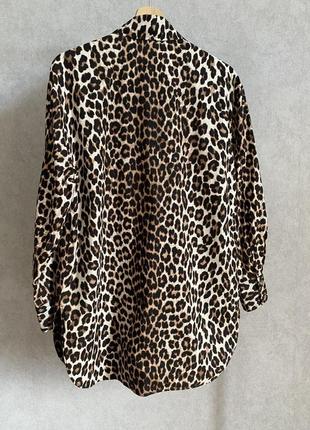 Тренд леопардовая рубашка, натуральная h&m4 фото
