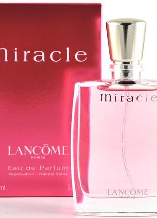 Lancome miracle edp цветочные, шипровые остаток 90 мл (флакон 100 мл)  оригинал, покупались в европе1 фото