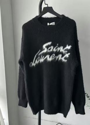 Черный свитер ysl