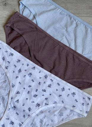 Трусики женские primark хлопковые 3 шт набор xs