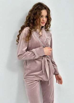 Домашній велюровий костюм