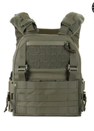 Плитоноска швидкого скидання m-tac cuirass qrs mm 14 ranger green, краща якість, оригінал ua
