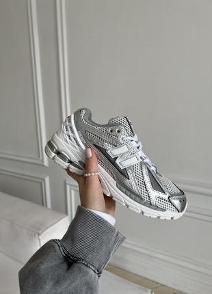 Крутейшие женские мужские кроссовки new balance 1906d silver white серебристые8 фото