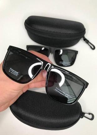 Солнцезащитные очки мужские полароид porsche design polarized порше с поляризацией квадратные глянцевы матовые10 фото