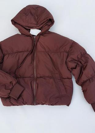 Курточка женская h&amp;m темно-коричневая