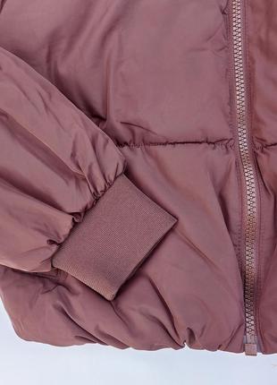 Курточка жіноча h&m темно-коричнева2 фото